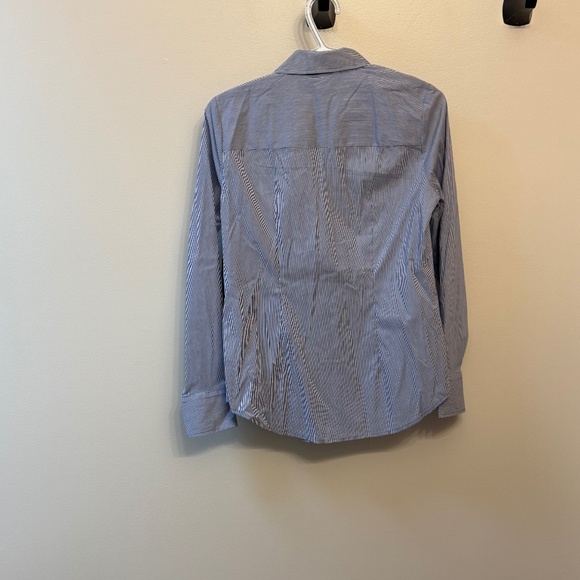Worthington Blue and White Stripped Button Down Shirt - Picture 4 of 4